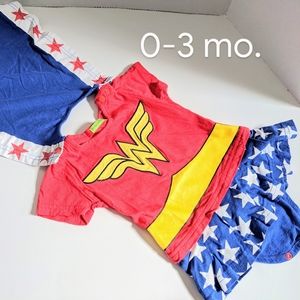 Wonder woman onesie with cape